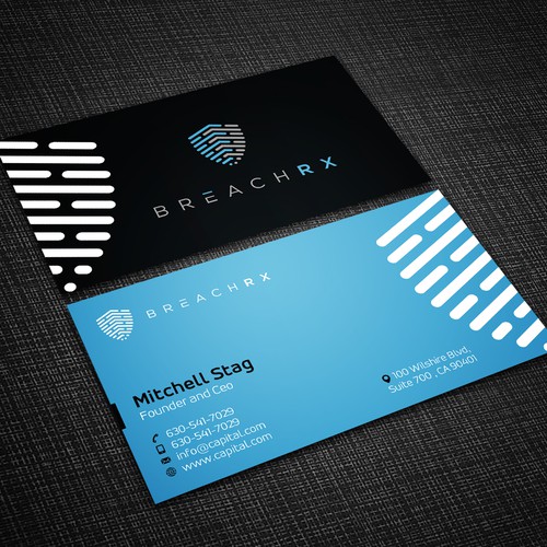 Professional B2B Card for Cyber Security Software Company Design by Design sp