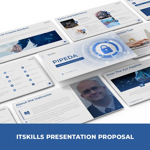 PowerPoint template for an IT Training company Design by SlideFactory