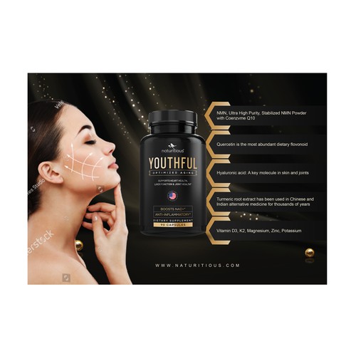 Guaranteed ! Anti-aging Supplement flyer or Leaflet Design by vsardju