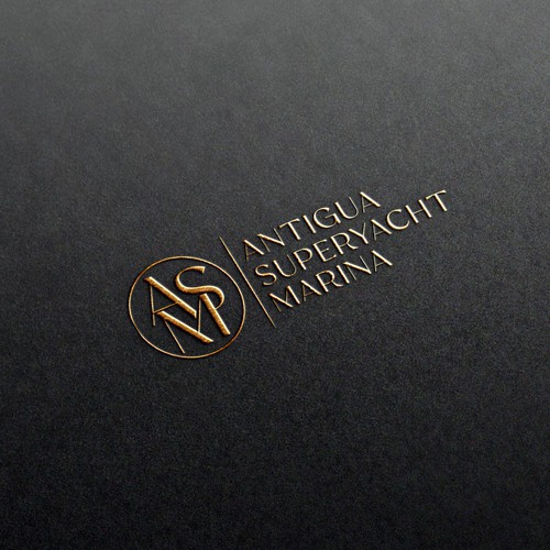Logo for Antigua Superyacht Marina Design by MST ❥❣ ❥❣