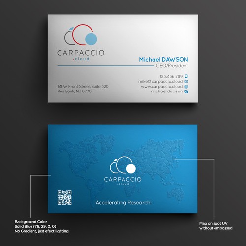 Give more muscle to research with graphic ID for CARPACCIO.cloud Design by kendhie