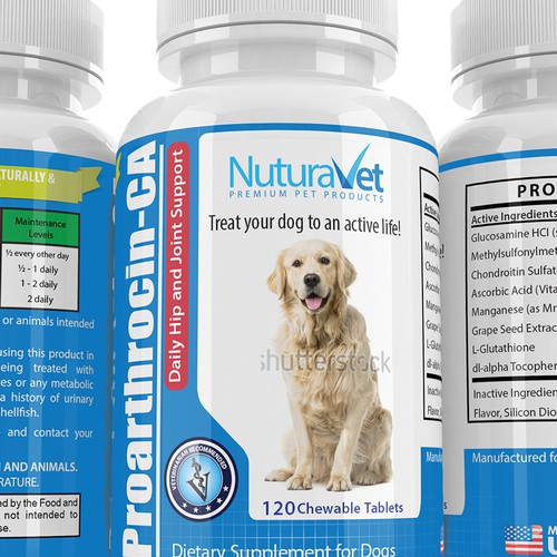 Pet Supplements Label Design Product label contest