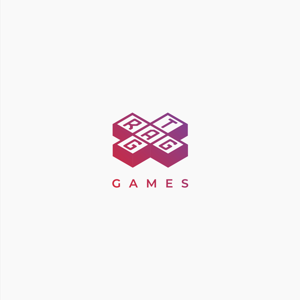 Modern logo for premium mobile game studio
