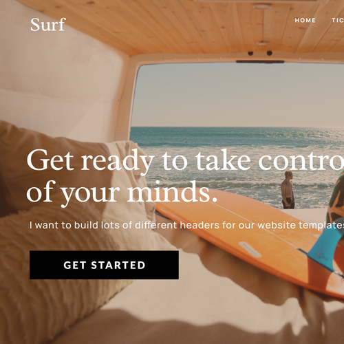 Website header for templates (Seen by Millions) Design by thecenx