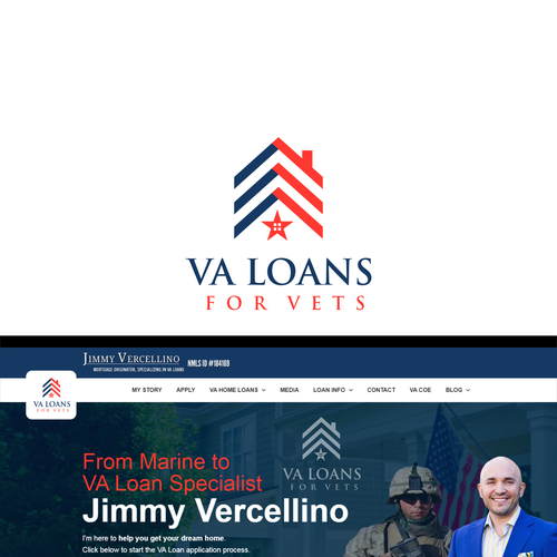 Unique and memorable Logo for "VA Loans for Vets" Design por DED_design