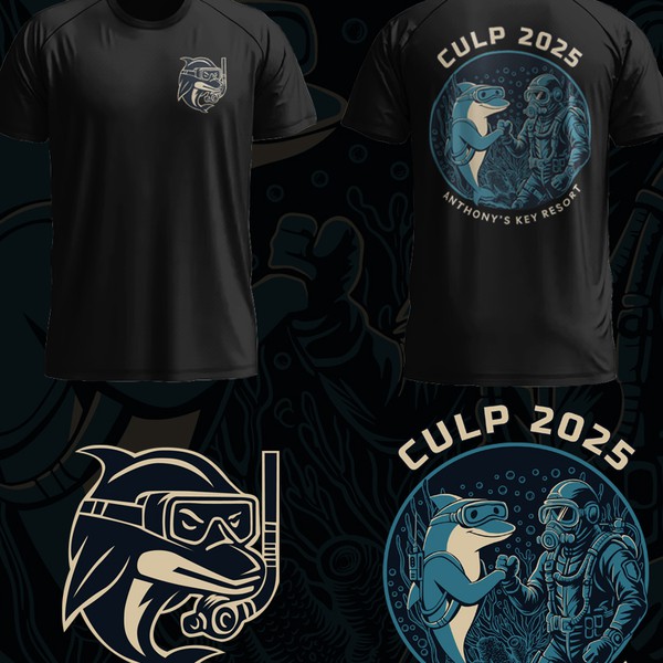 Black and white fishing