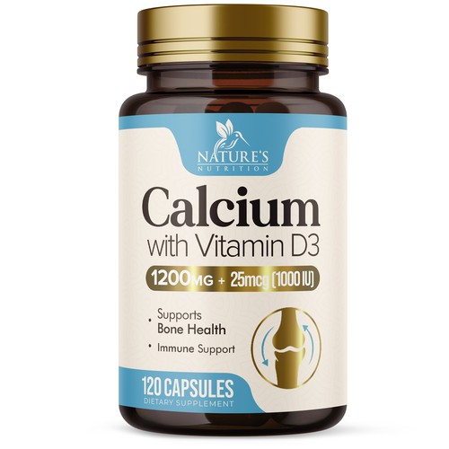 Calcium Plus Vitamin D3 Design Needed for Nature's Nutrition Design by UnderTheSea™