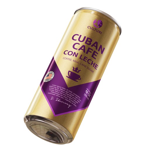 Label for Canned Ready-to-drink coffee Réalisé par SIMPLI