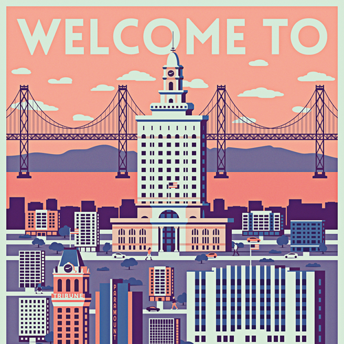 Community Contest: Create a great poster for 99designs' new Oakland office (MULTIPLE WINNERS!) Réalisé par Sasha Radojevic