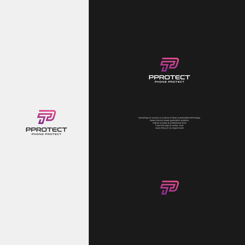PPROTECT (Phone protect logo) (mobile cases and screen protectors) Design by Shahzaib Designer