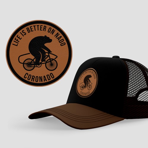 Leather Patch Hat Design by Jans...