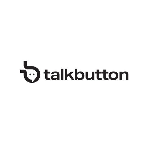TalkButton - the AI Live Receptionist Has an Identity Crisis :) Diseño de Mr.CreativeLogo