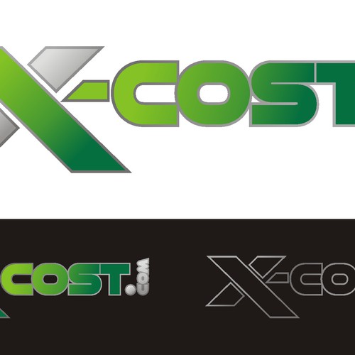 logo for x-cost.com Design by Dirtymice