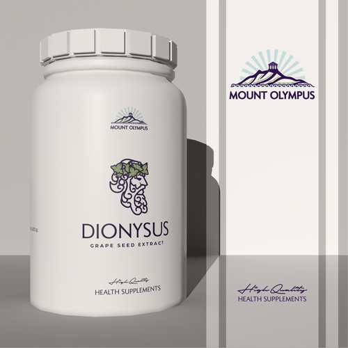 Mount Olympus Logo - fun and creative designs for a health supplement company Design by AkicaBP