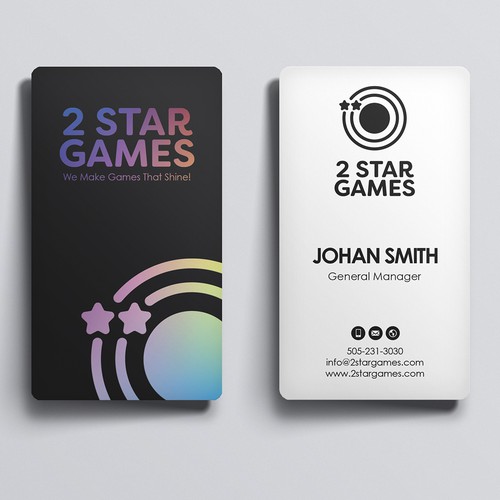 Design A Nice Looking Business Card For Game Company Business Card Contest 99designs