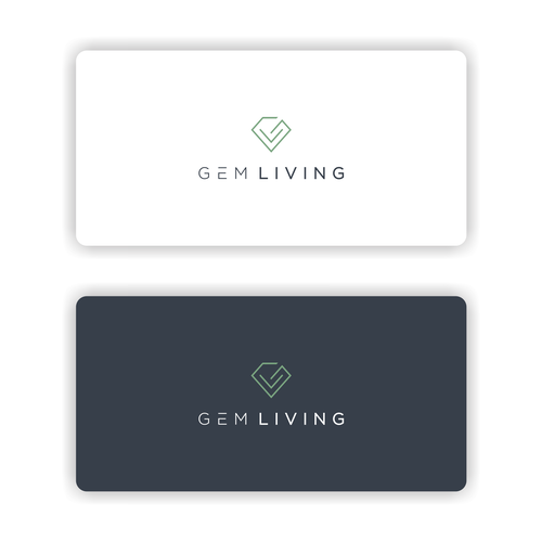 Geometrical, minimalist, modern brand design for Gem Living Design by M a i s y a