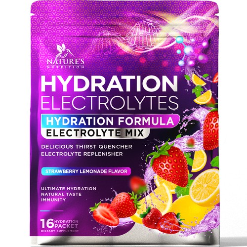 Refreshing Hydration Electrolytes Design Needed for Nature's Nutrition Design by agooshe