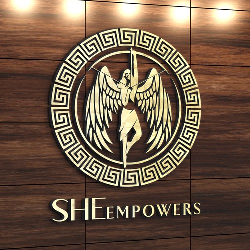 SHEempowers - luxurious design of a woman preferrably in some kind of a circle to appeal to women professionals Design by eMbo