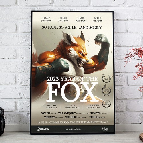 Design di Life360 2023 Year of the Fox Poster di Sketch Media™