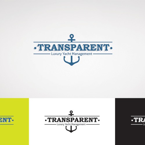 logo for TRANSPARENT Luxury Yacht Management Design by Adik