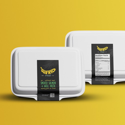 Meal prep container label for Miami company Design by Bee Man