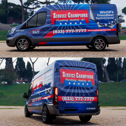 Van Wrap For Service Company Design by TANSA ART