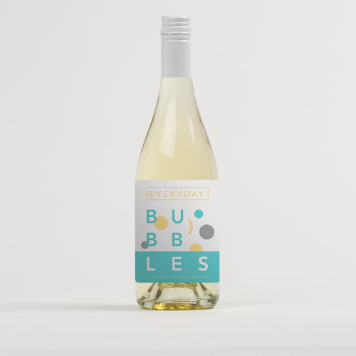 Create a fun pop culture champagne label for Everyday Bubbles Design by SilverlakeCreative
