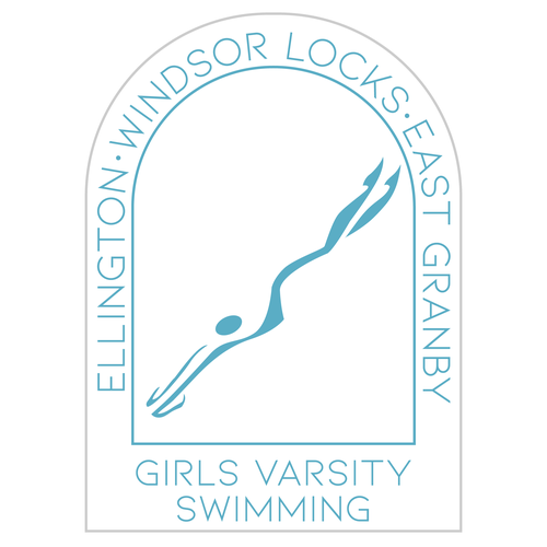 Diseño de Varsity Girl's Swim Team Logo de Anti-Eros