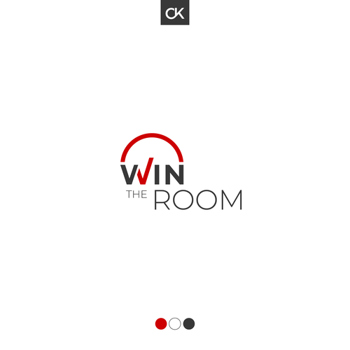 Logo for Win The Room:  Training & Development & Coaching Organization Design by C.K. Desiigns