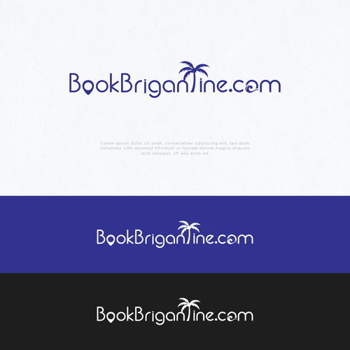 BookBrigantine.com Simple Vacation Rental Logo Design by Eli-