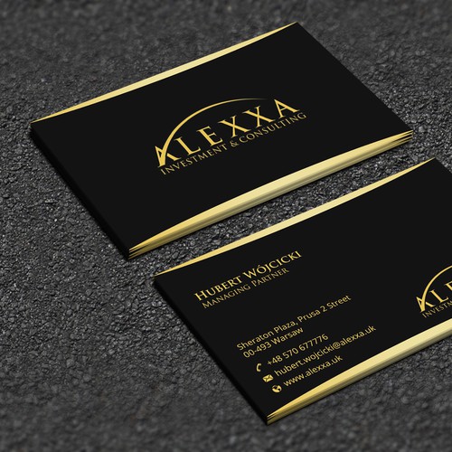 exclusive business card for premium wealth services | Business card contest