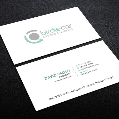 business card for company called birdie Design by Lvana_art©