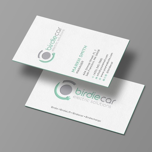 business card for company called birdie Design by Brandmaker artist