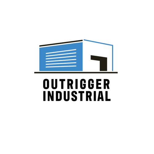 Rugged logo for a new industrial real estate development company called OUTRIGGER. Design by r1z4ln00r