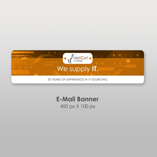 Need a e-mail banner design Design by Wisden