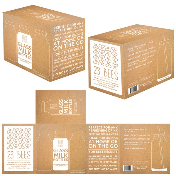 Glass store packing boxes