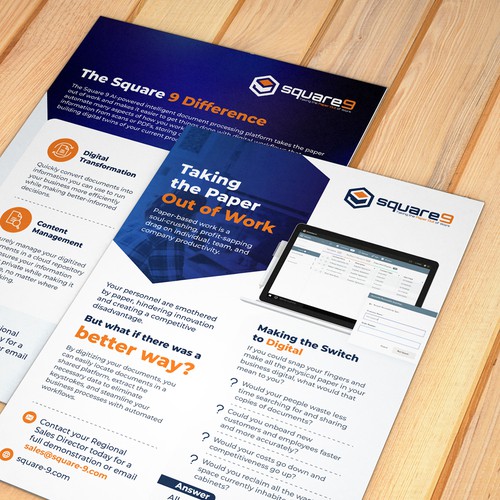 Content Info sheet template for SaaS company Design by Iconic Graphic