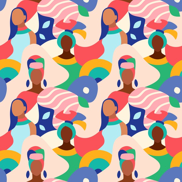 Design by Mystic Blue titled "Black Women Clutch Pattern"