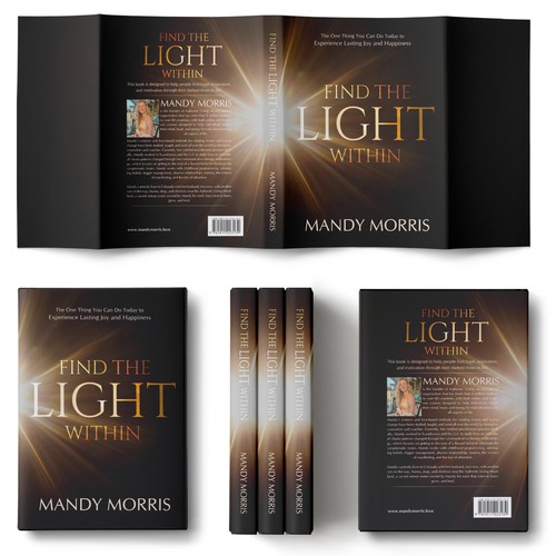 Book cover “find the light within” Design by Wizdizz