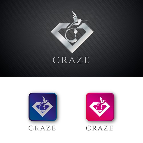 Sophisticated, luxury, edgy social shopping app icon/logo Design by imFlow☀️