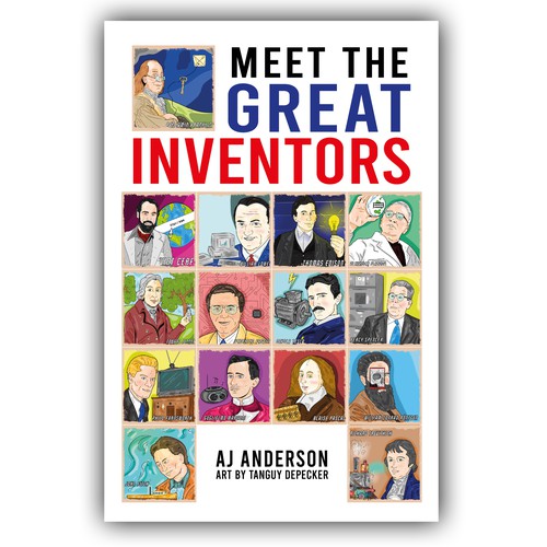 Young Adults Book Cover "Meet The Great Inventors" Design by Cover_Design_Expert