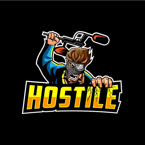 Design a fun paintball team logo for Hostile. Logo design contest