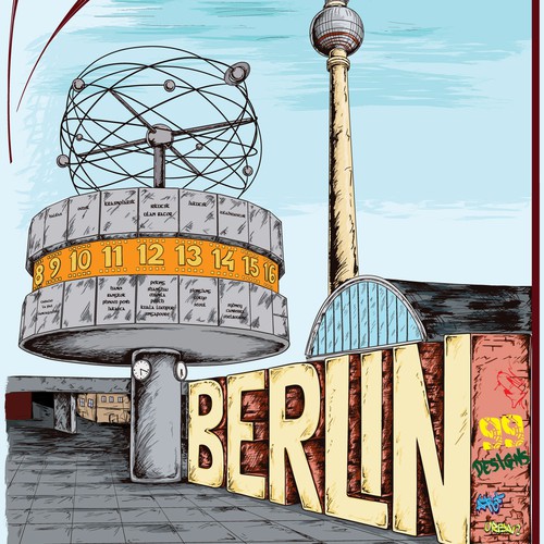 99designs Community Contest: Create a great poster for 99designs' new Berlin office (multiple winners) Ontwerp door FehaNS