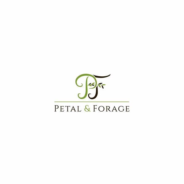 Logo for studio floral "Petal & Forage"