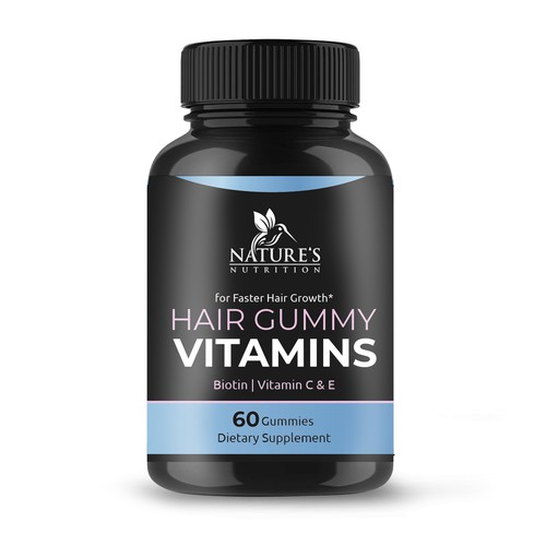 Nature's Nutrition needs a Gummy Vitamins black label Design by bilyanas