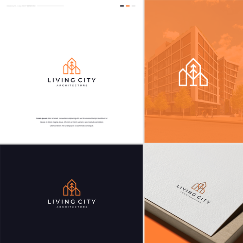 Logo for Philadelphia based architecture firm-urban mixed-use redevelopment Diseño de Senja1705