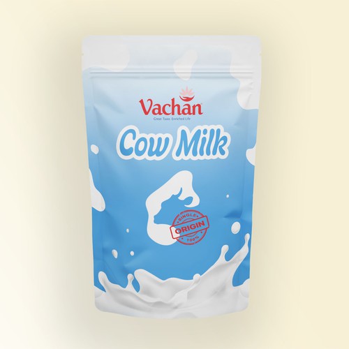 Vachan Cow Milk Design by @SaihiART