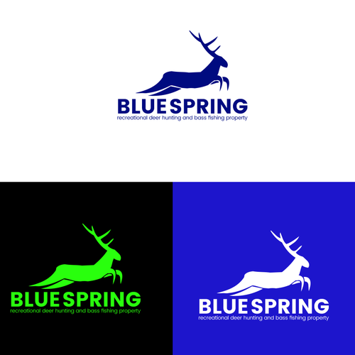 Logo for our Der hunting and bass fishing recreational farm Design by raheesahmed