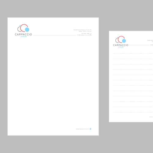 Give more muscle to research with graphic ID for CARPACCIO.cloud Design by DesignsTRIBE
