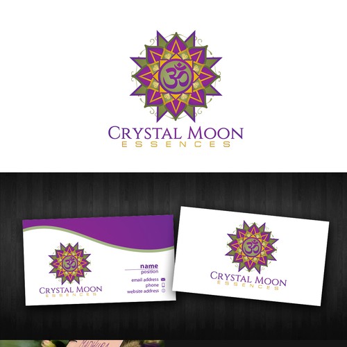 Logo for Crystal Moon Essences - remedies for harmonic rebalance and well-being Design réalisé par hawin_11